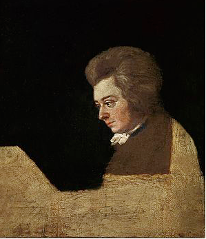 Mozart entire painting by Joseph Lange